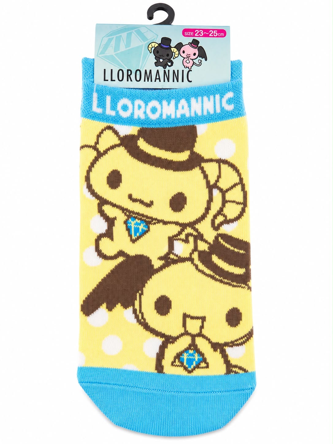 Lloromannic Yellow 23-25cm Japanese Sanrio Socks