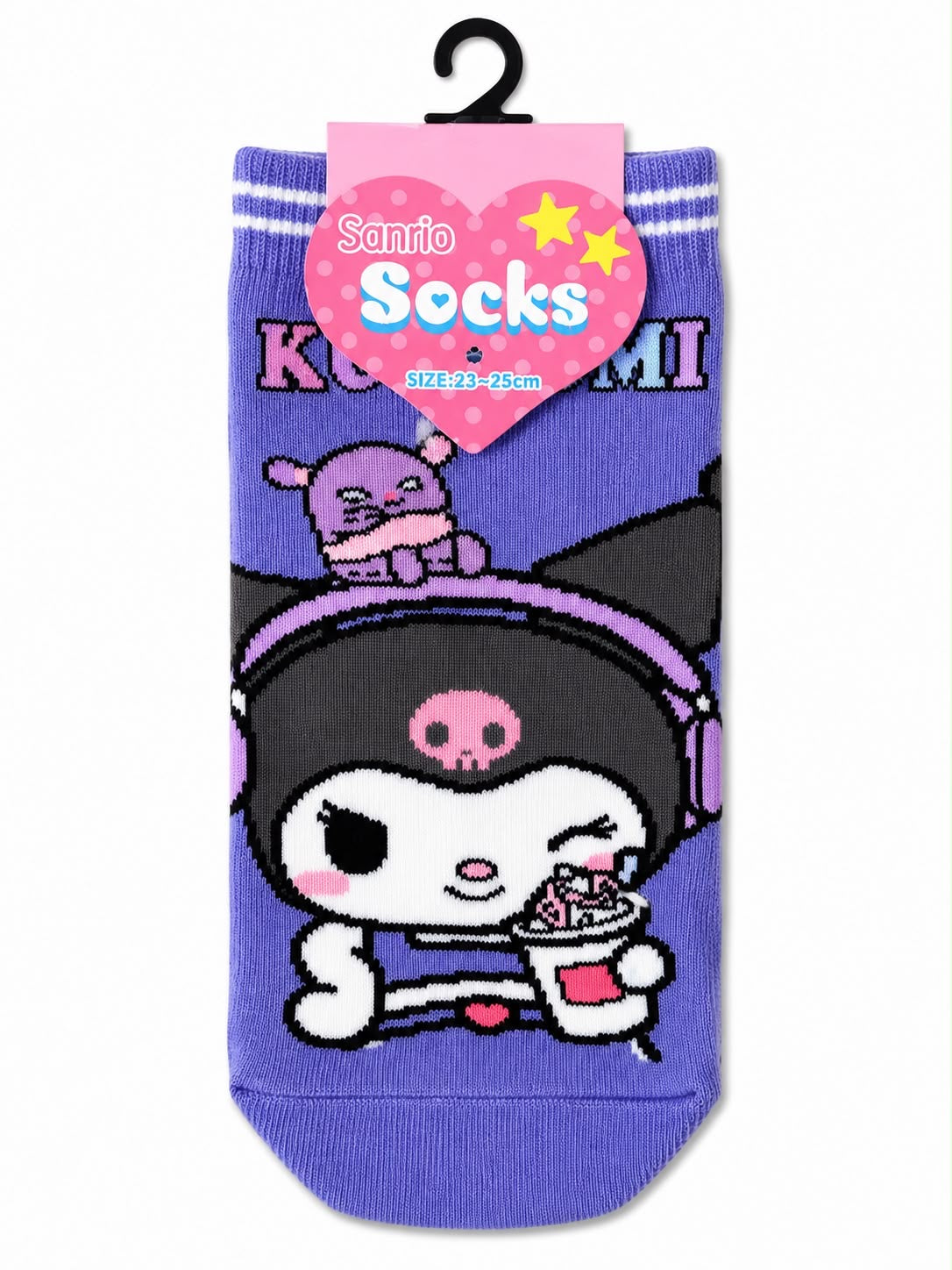 Kuromi Purple Baku Soda 23-25cm Sanrio Socks