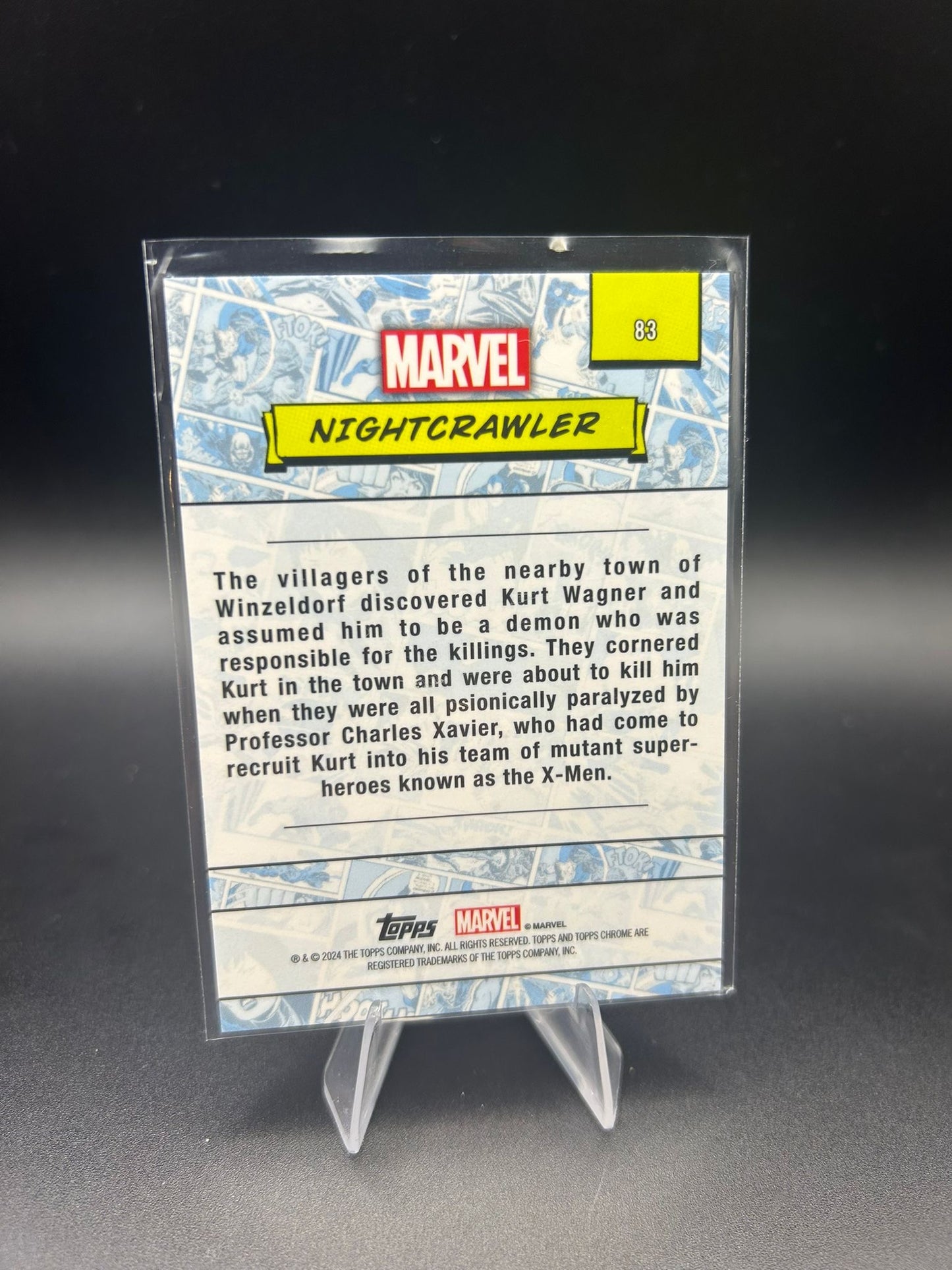 2024 Topps Chrome Marvel Nightcrawler Sapphire Base