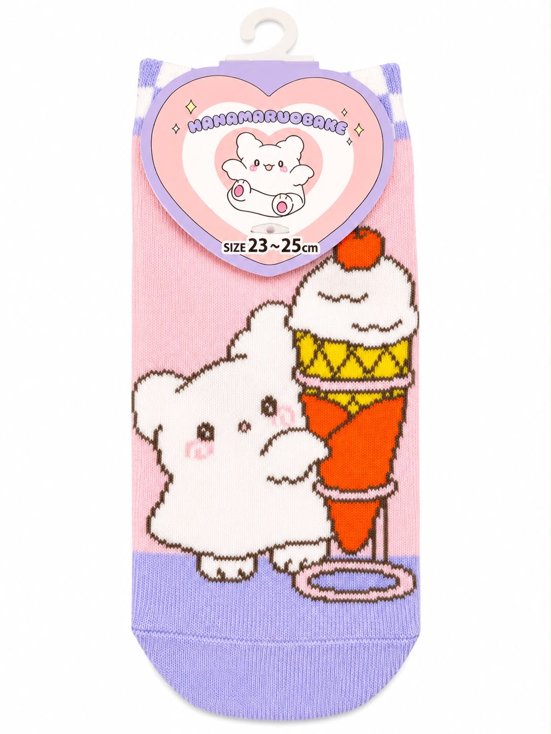 Purple Hanamaruobake 23-25cm Japanese Sanrio Socks