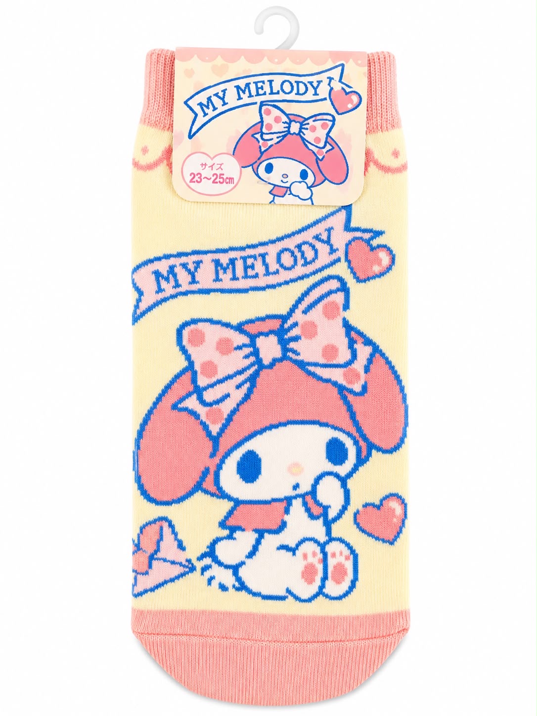 Melody Pink Bow 22-24cm Japanese Sanrio Socks