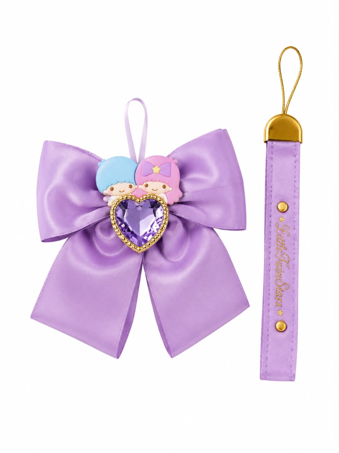 Twin Stars Ribbon Bag Charm & Strap Japanese Sanrio