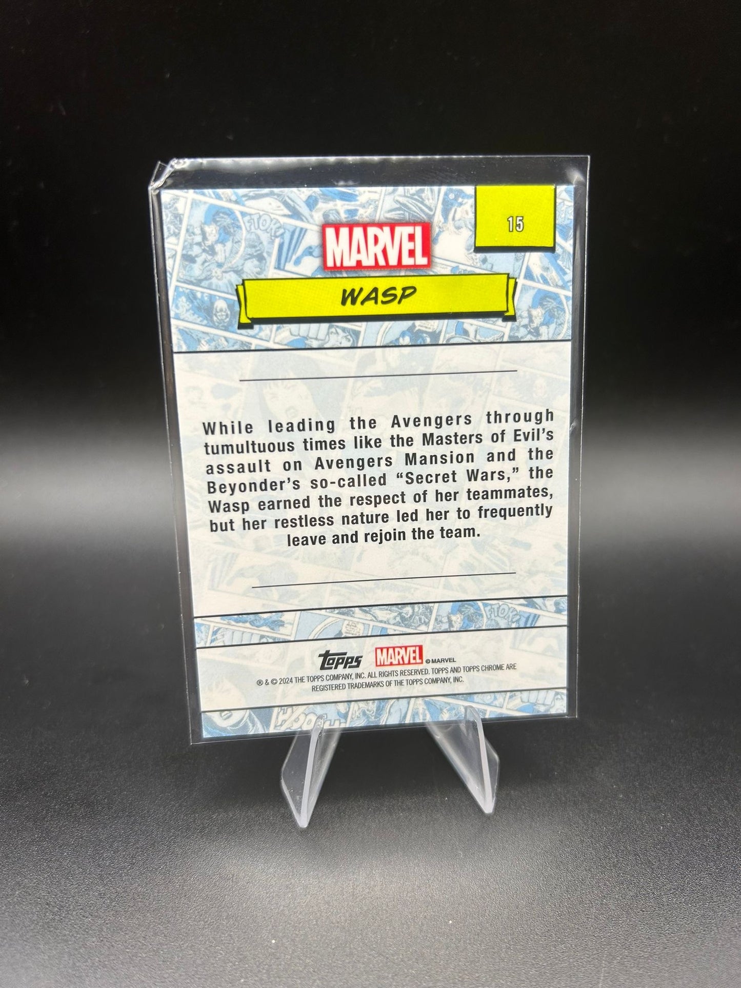 2024 Topps Chrome Marvel Wasp Sapphire Base