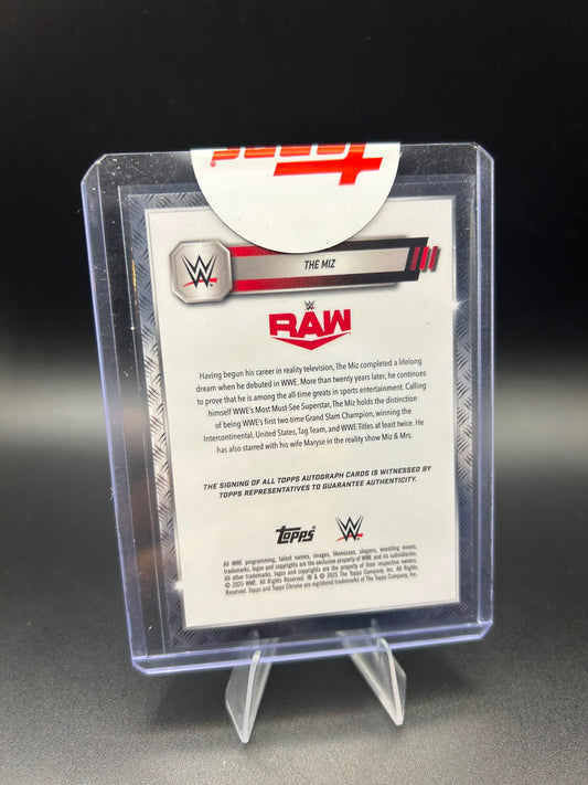 2025 Topps Chrome WWE The Miz Red Auto /5