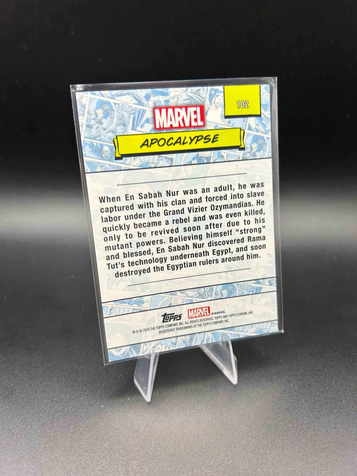2024 Topps Chrome Marvel Apocalypse Sapphire Base