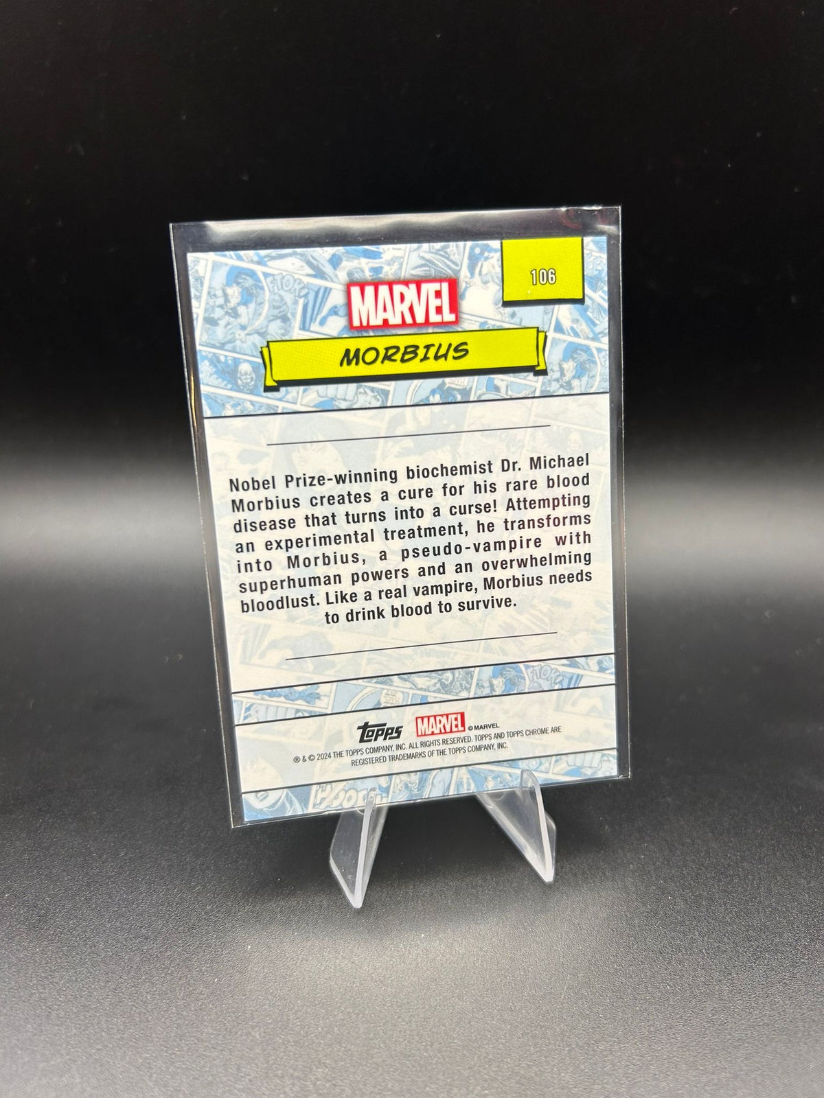 2024 Topps Chrome Marvel Morbius Sapphire Base