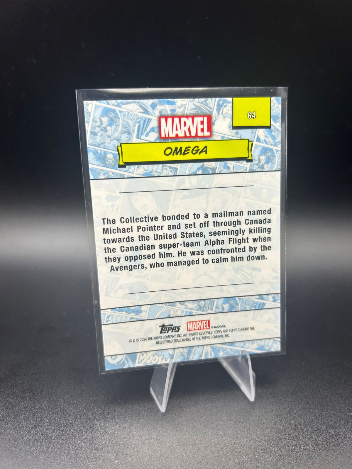 2024 Topps Chrome Marvel Omega Sapphire Base