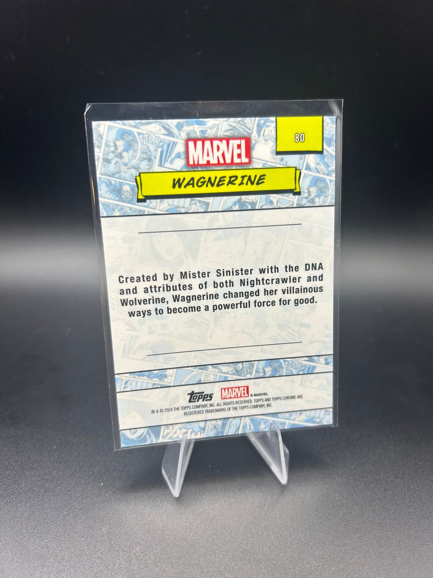 2024 Topps Chrome Marvel Wagnerine Sapphire Base
