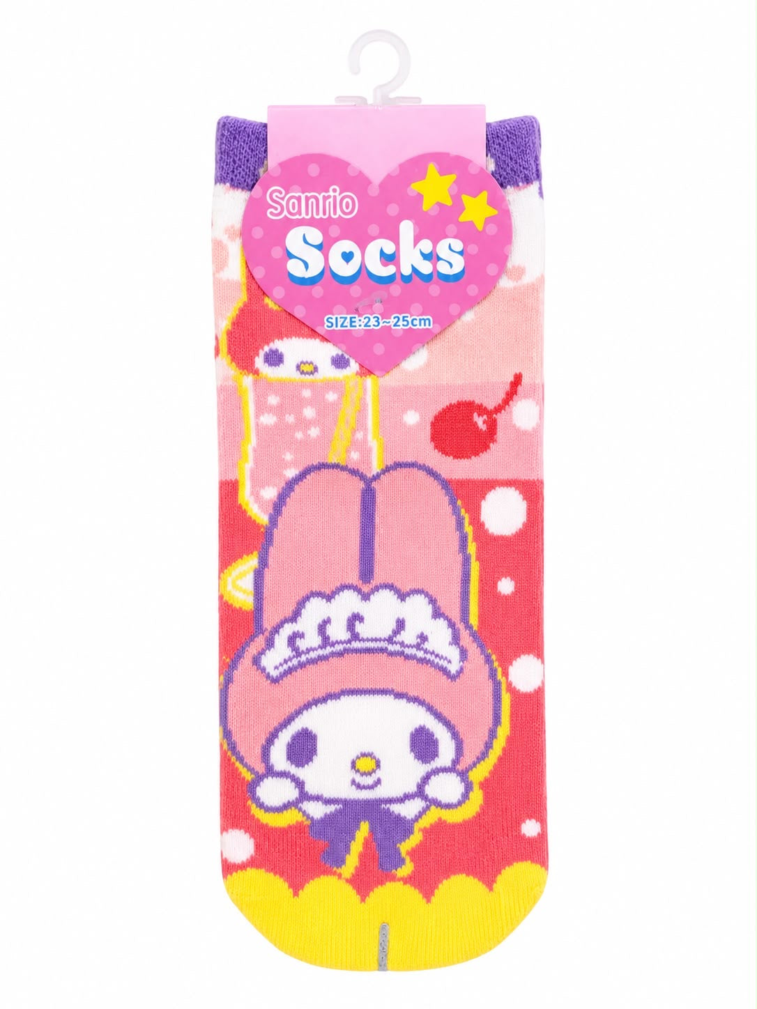 Melody Boba Bubbles Pink 23-25cm Sanrio Socks