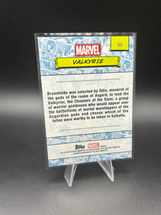 2024 Topps Chrome Marvel Valkyrie Sapphire Base