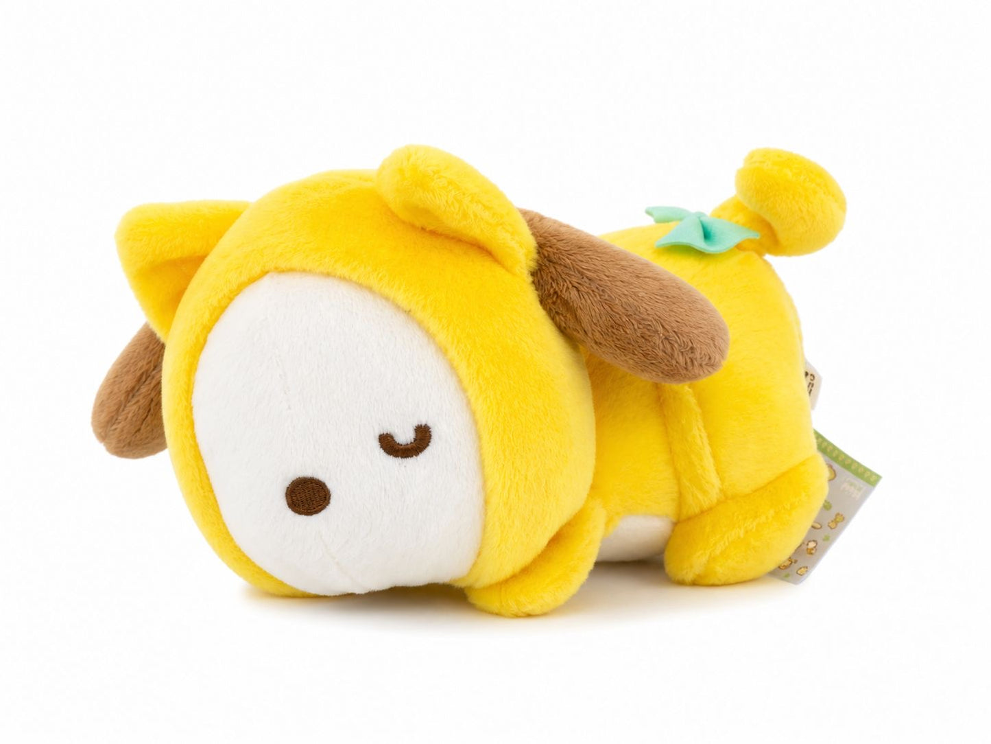 Pochacco Yellow Kitty Laying Japanese Sanrio Plush
