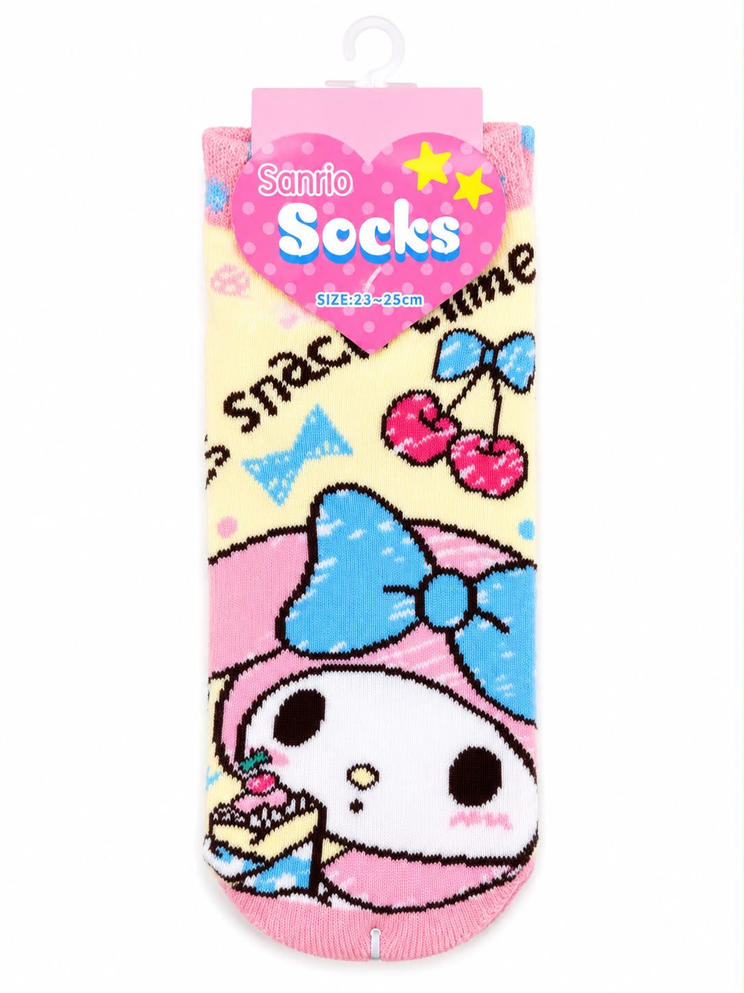 Melody Yellow Cherries 23-25cm Sanrio Socks