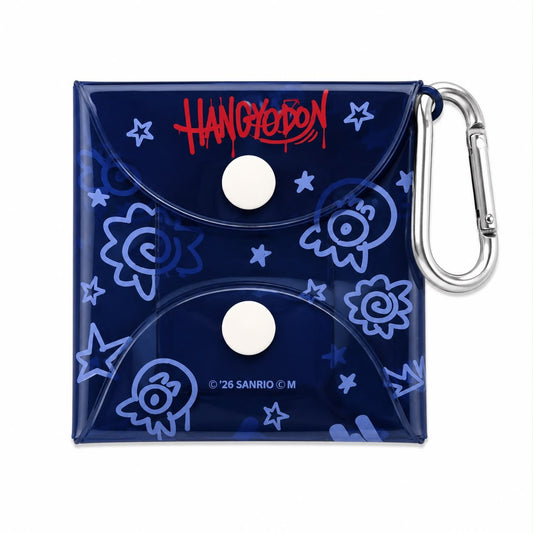 Hangyodon Square PVC Button Pouch Japanese Sanrio Keychain
