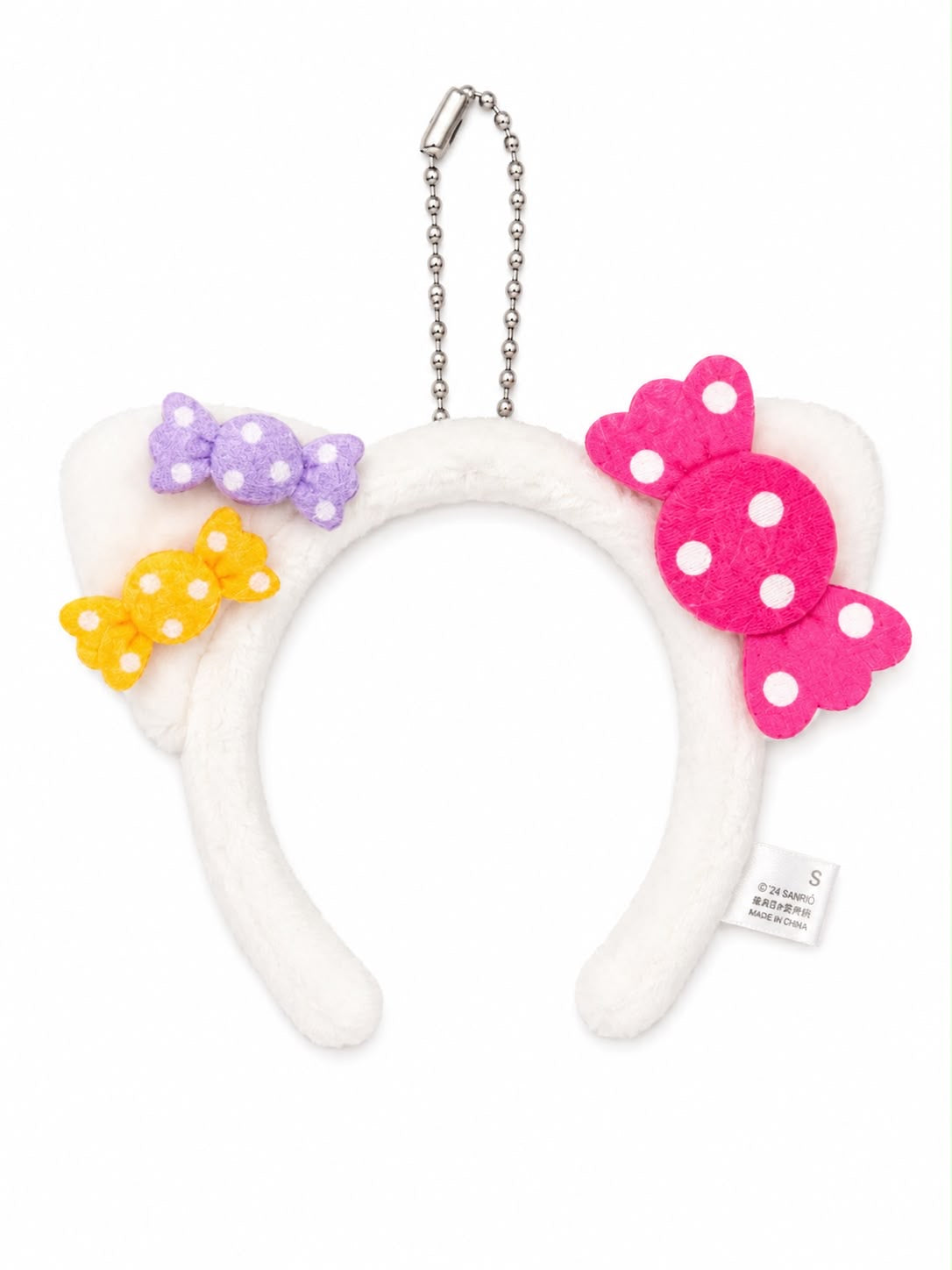 Hello Kitty Mini Headband Japanese Sanrio Plush Keychain