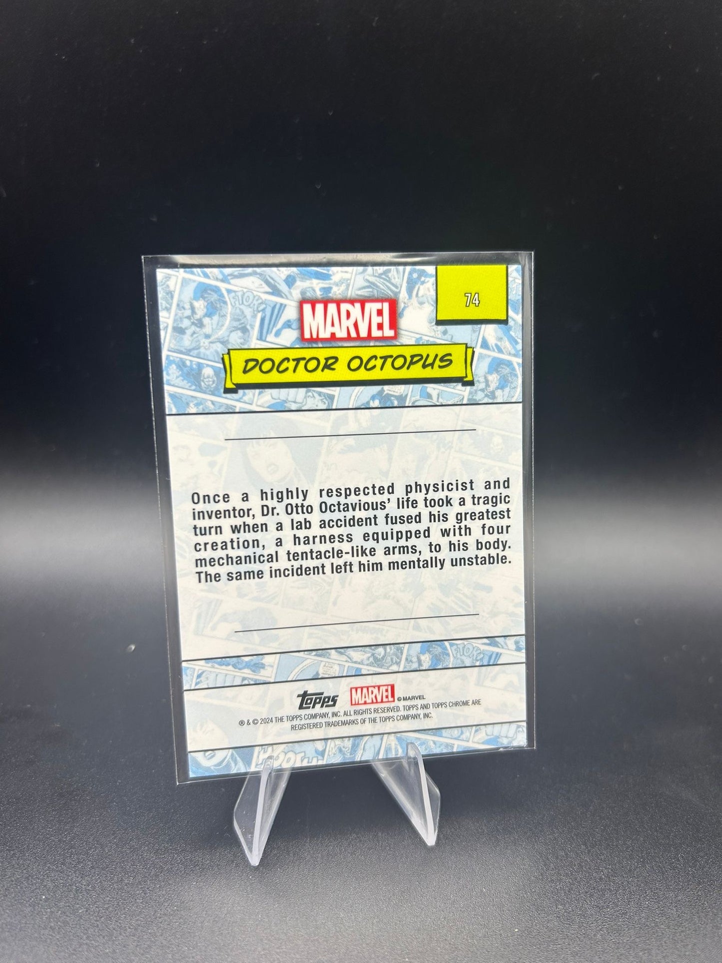 2024 Topps Chrome Marvel Doctor Octopus Sapphire Base