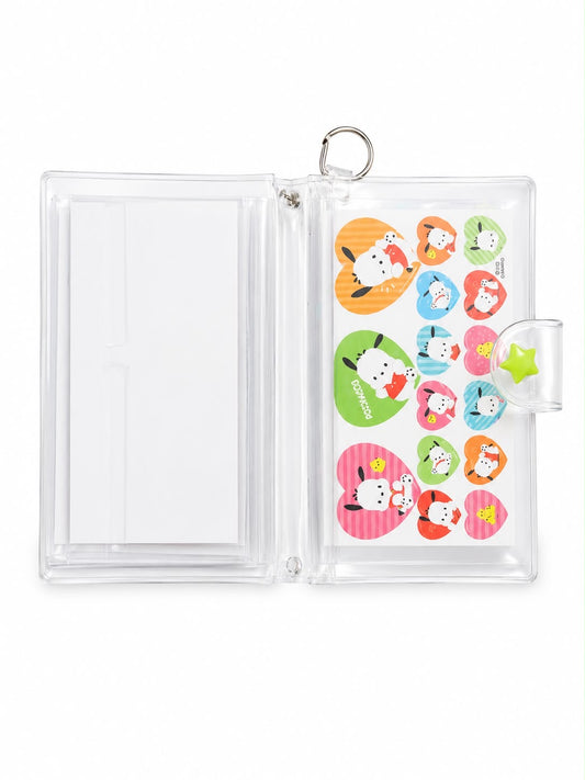 Pochacco Memo & Stickers Pouch Japanese Sanrio Keychain