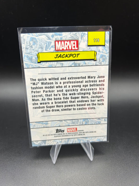 2024 Topps Chrome Marvel Jackpot Sapphire Base
