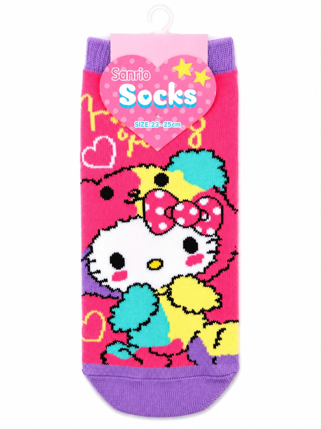 Hello Kitty Rainbow Bear 23-25cm Sanrio Socks