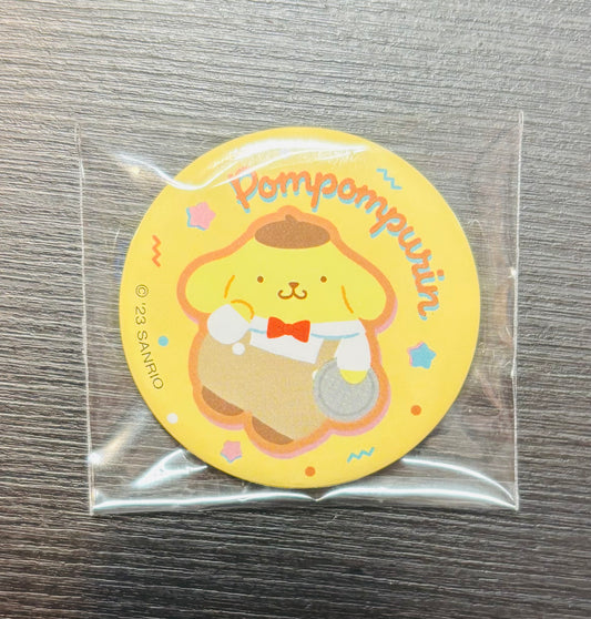 PomPomPurin Waiter 2023 4cm Japanese Sanrio Badge