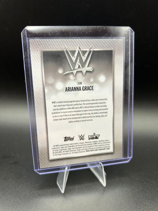 2026 WWE Topps Chrome Logofractor Arianna Grace /99 Green