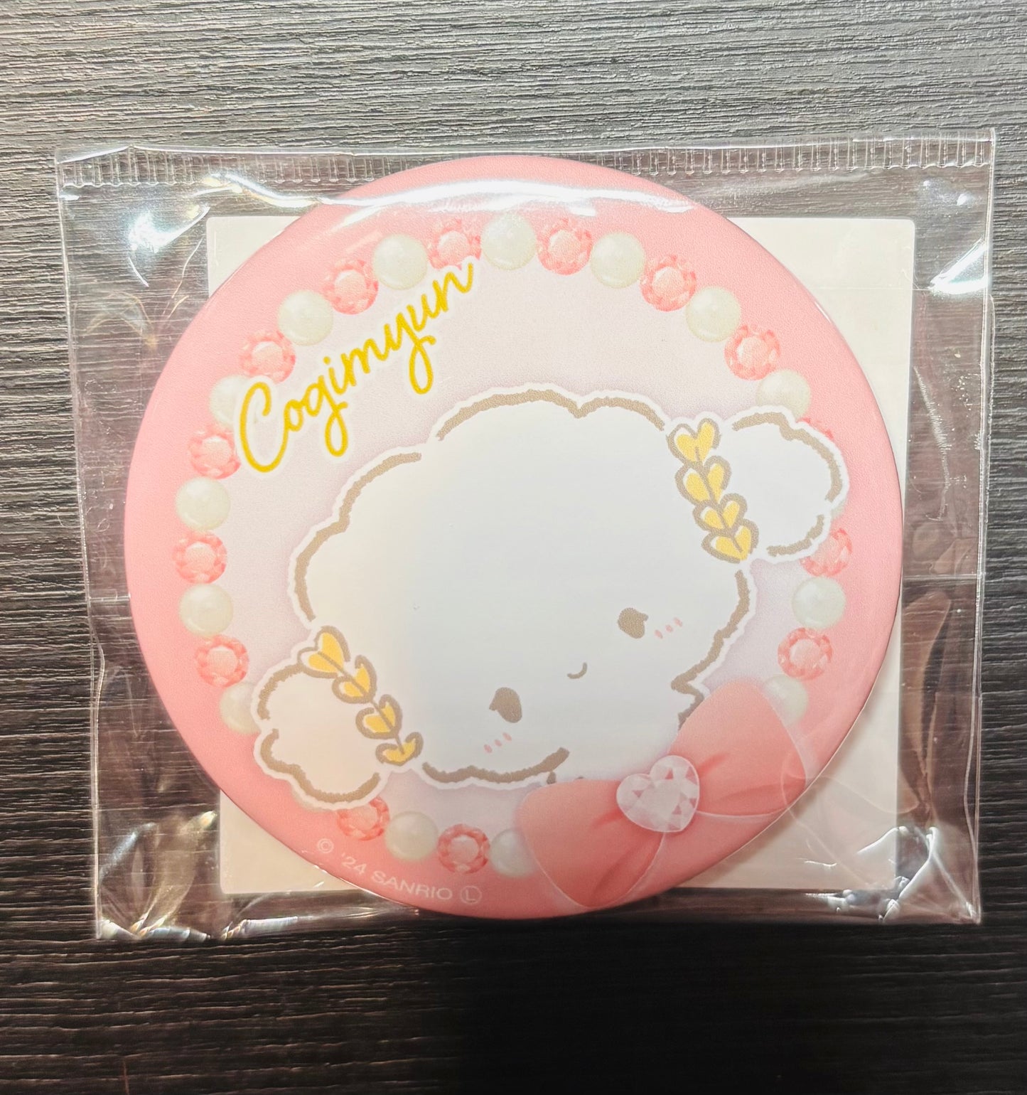 Cogimyun Pink 2024 5.5cm Japanese Sanrio Badge
