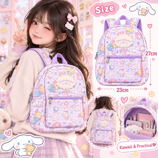 Purple Sanrio Costume Characters Japanese Sanrio Child Backpack Bag