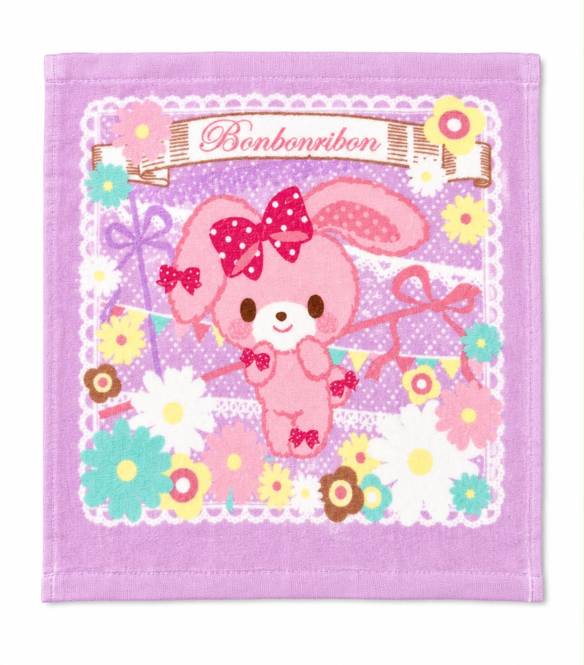 BonBonRibbon 33cm Square Flannel Japanese Sanrio Face Cloth