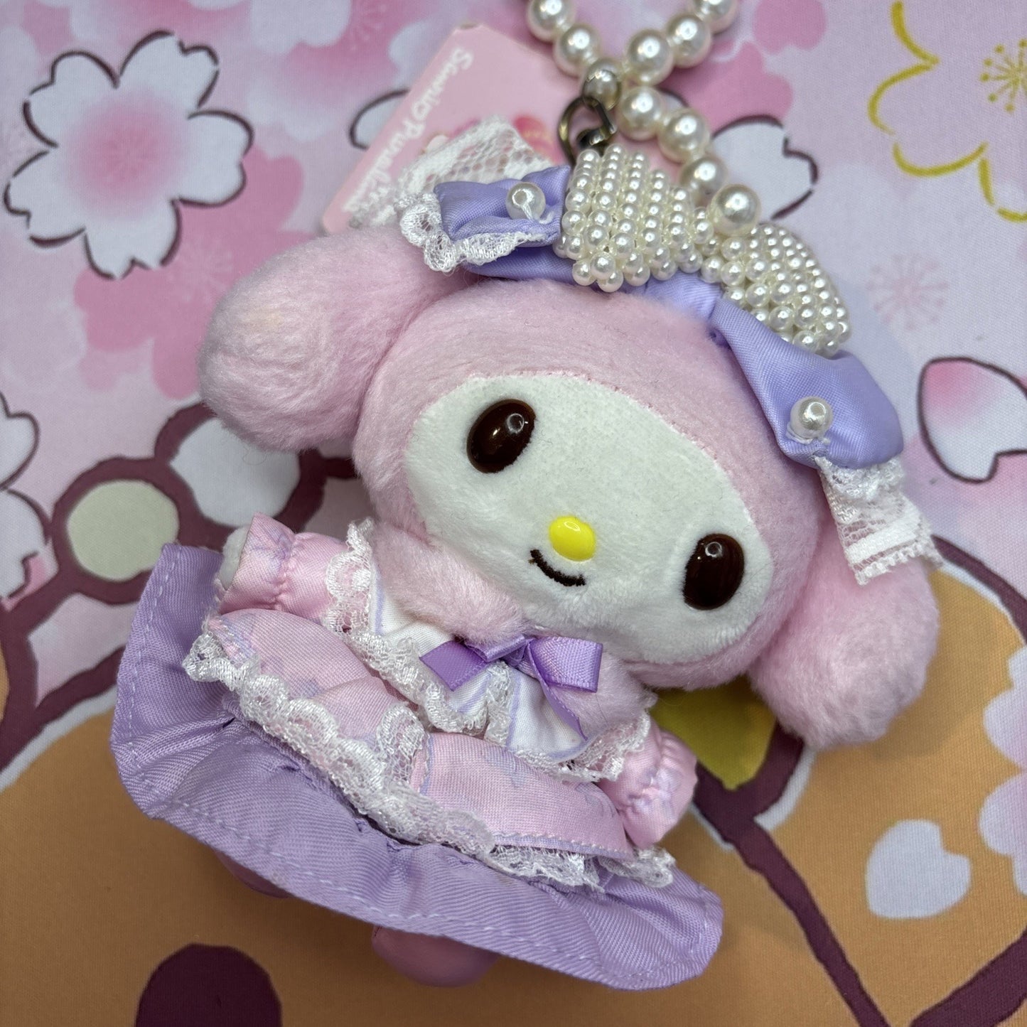 Sanrio My Melody 45th Anniversary Puroland Plush Keychain Limited Edition