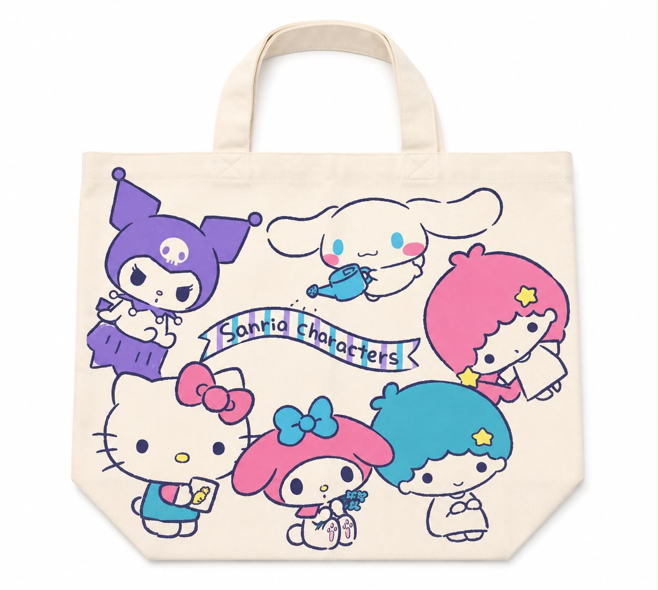 Sanrio Family Canvas Japanese Sanrio Tote Bag