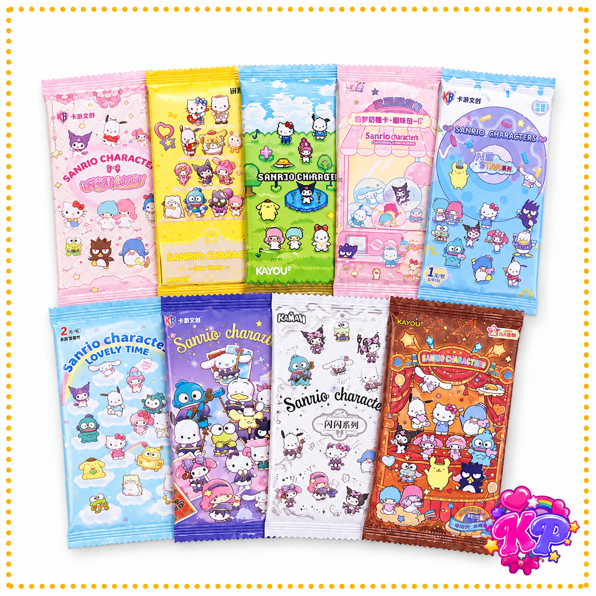 Sanrio Mix n Match Collectible Card 3pc Booster Pack