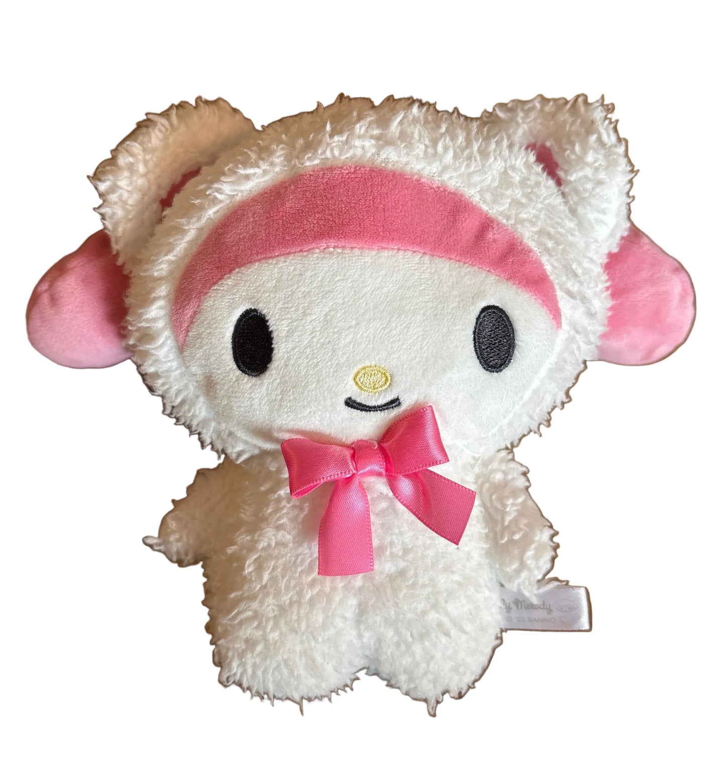 Melody Fluffy White Bear Japanese Sanrio Mini Plush