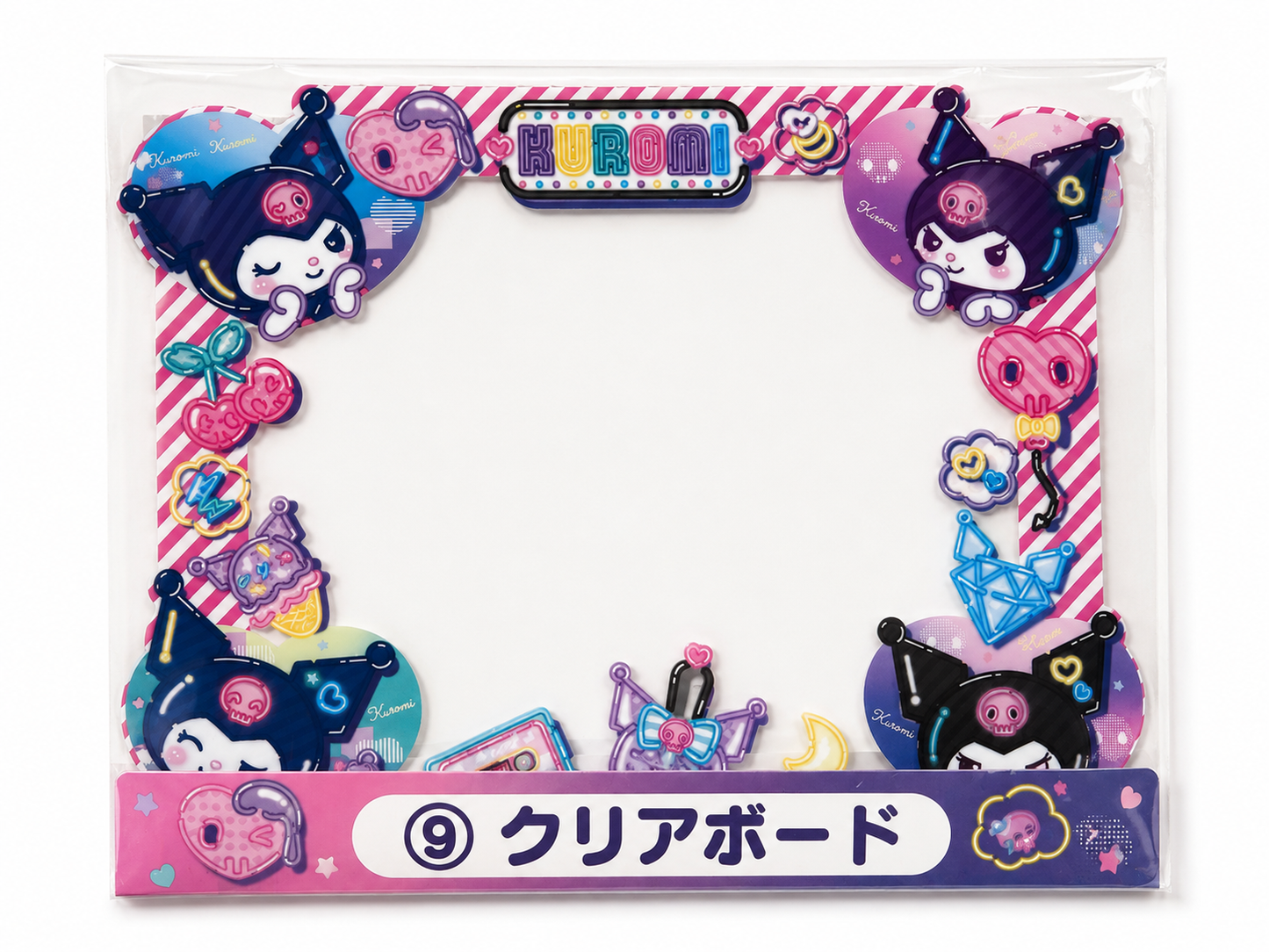 Kuromi Retro Japanese Sanrio Acrylic Photo Display Stand