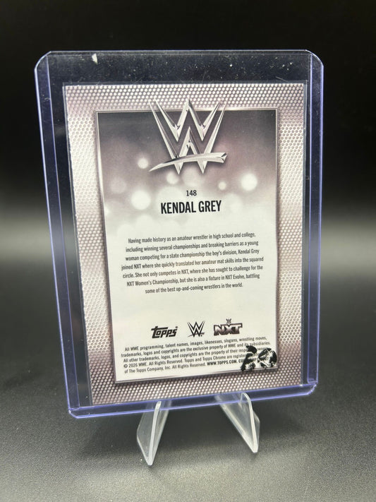 2026 WWE Topps Chrome Logofractor Kendal Grey /99 Green