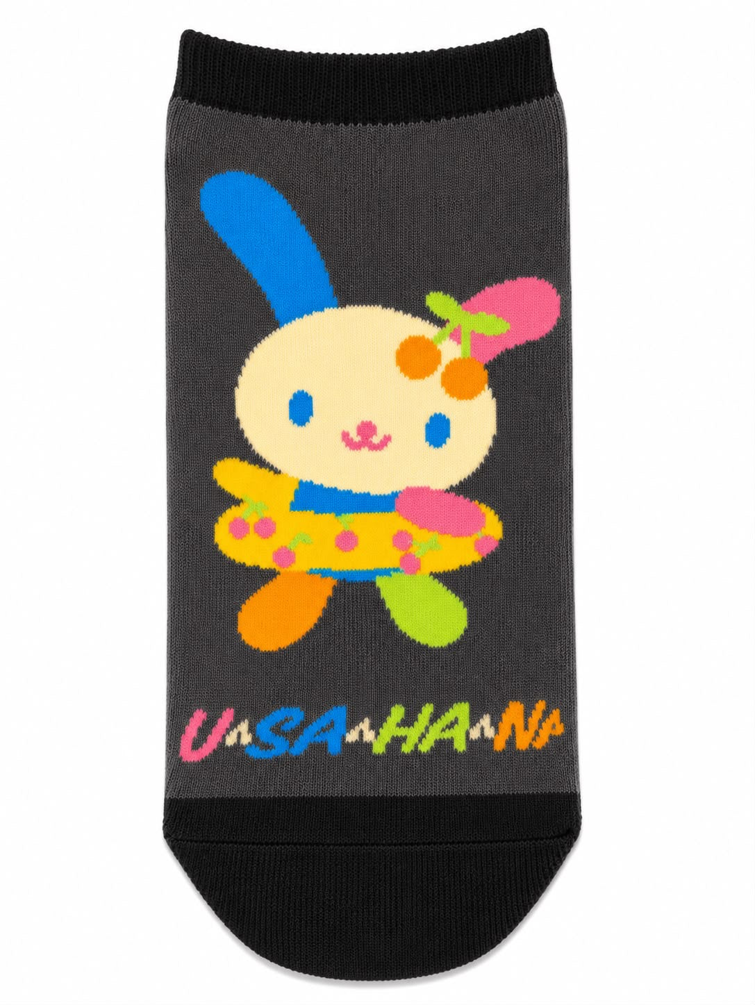 Usahana Grey Rainbow Swimring 22-24cm Japanese Sanrio Socks