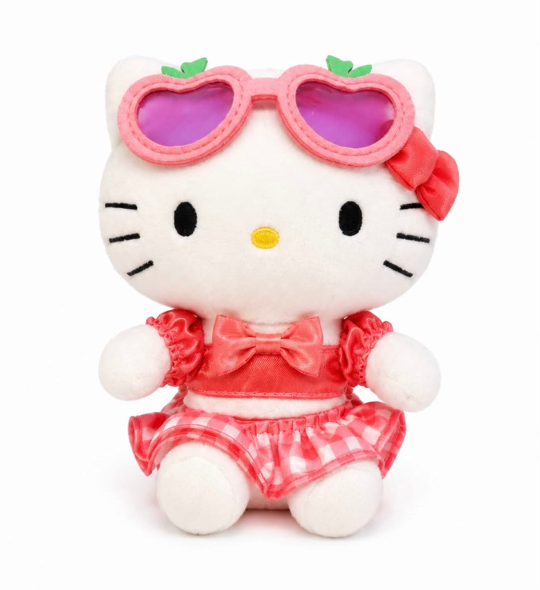 Hello Kitty Nightpool Glasses Japanese Sanrio Plush Keychain