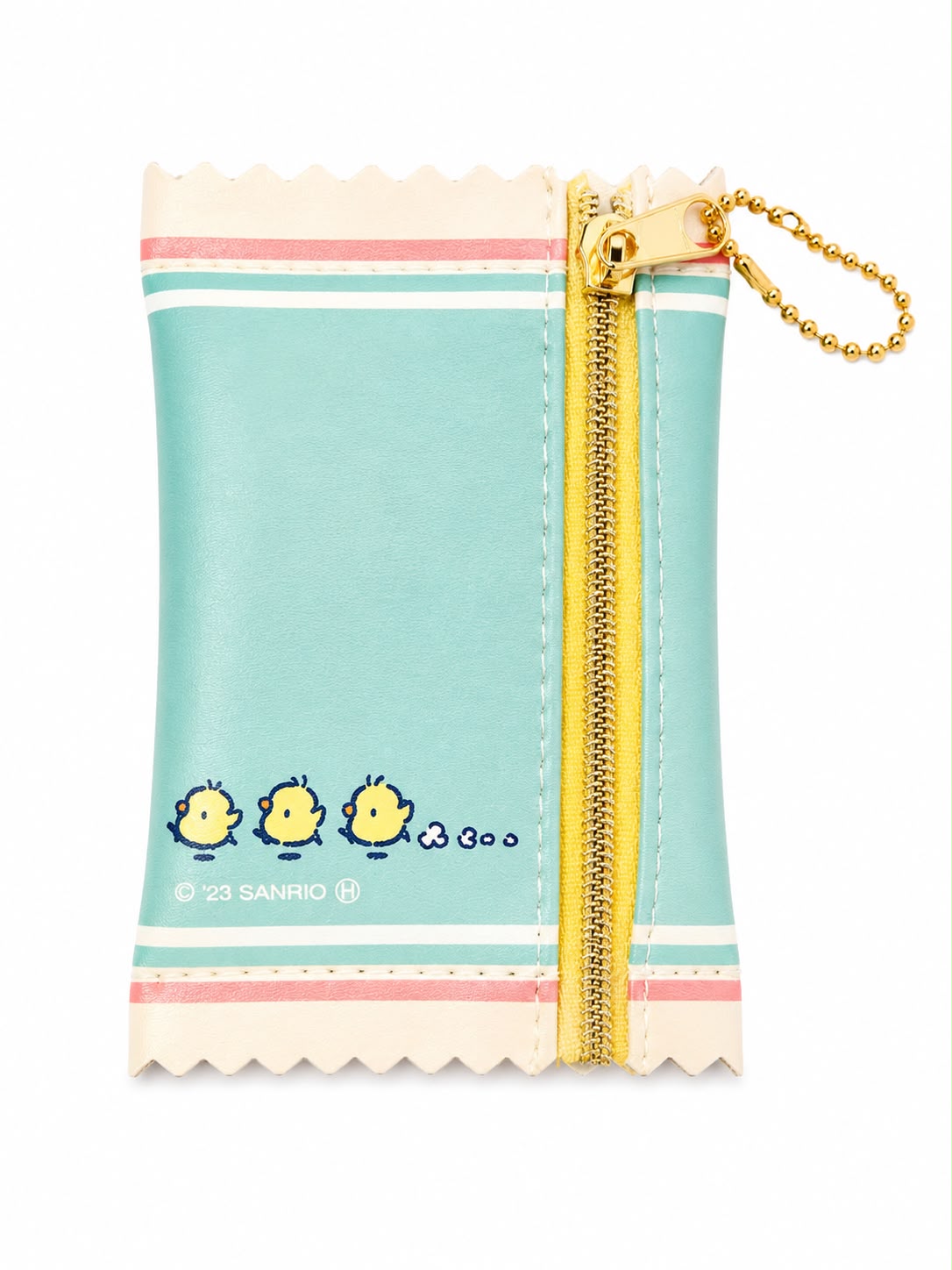 Pochacco Mint Leatherette Zip Coin Pouch Japanese Sanrio