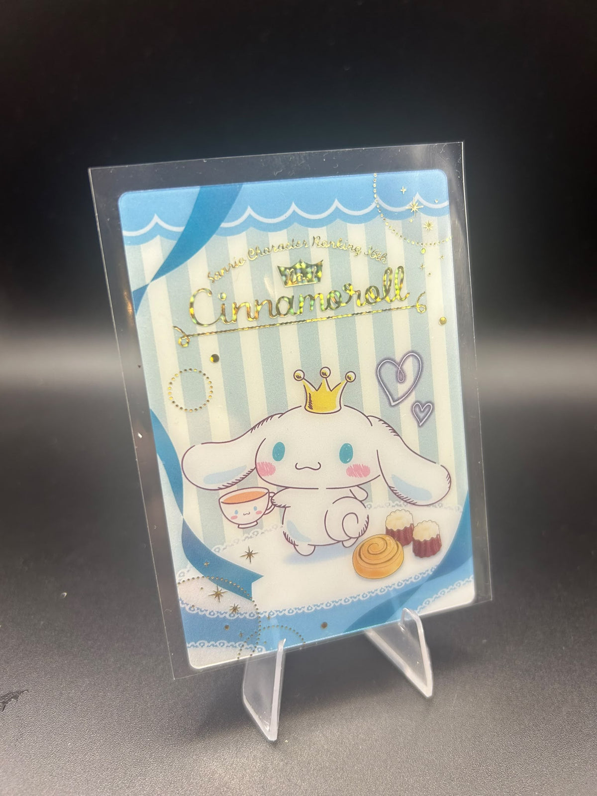 Gold Striped Cinnamoroll Japanese Sanrio Wafer Card