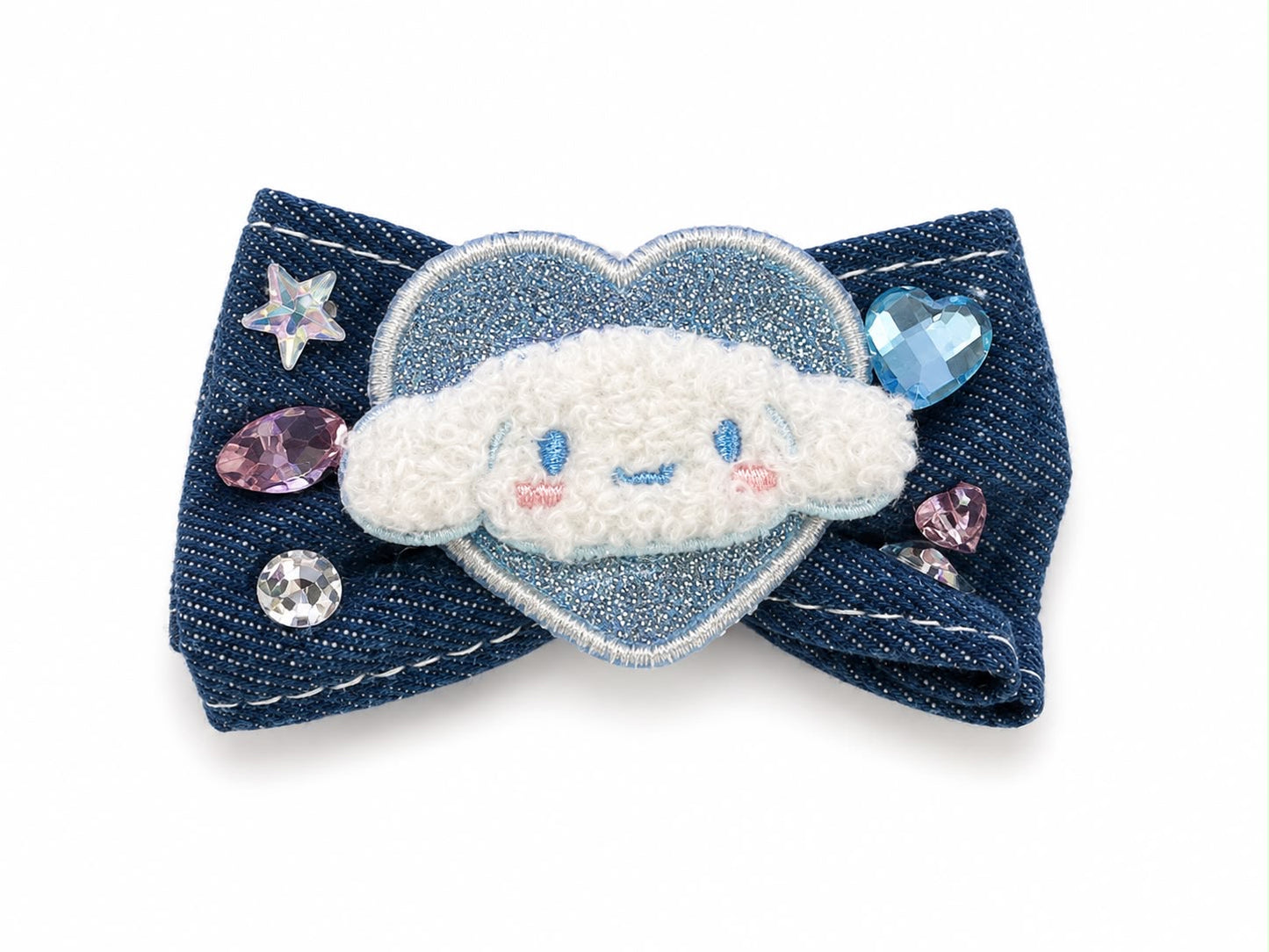 Cinnamoroll Denim Japanese Sanrio Hair Clip