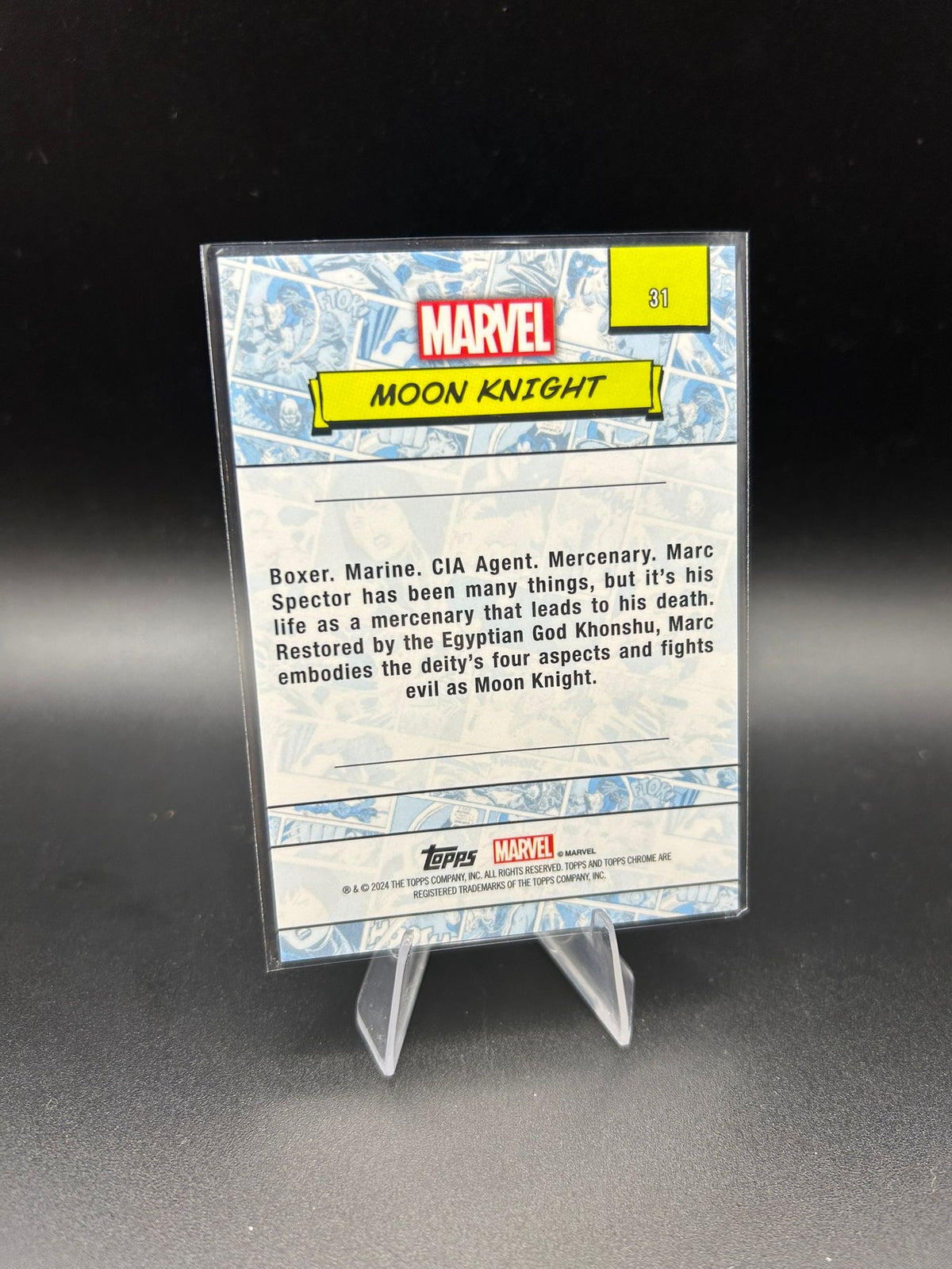 2024 Topps Chrome Marvel Moon Knight Sapphire Base