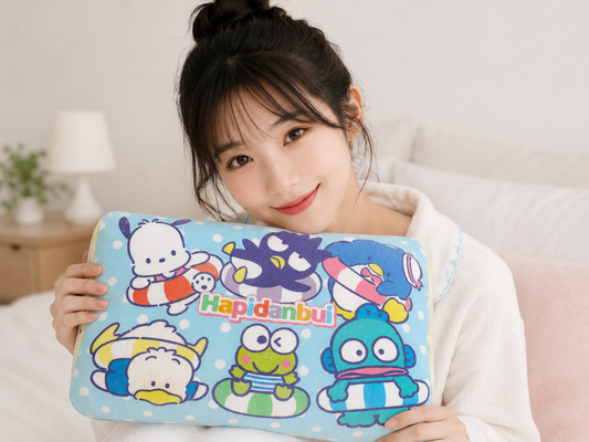Hapidanbui Lads Memory Foam Neck Supporting Japanese Sanrio Pillow