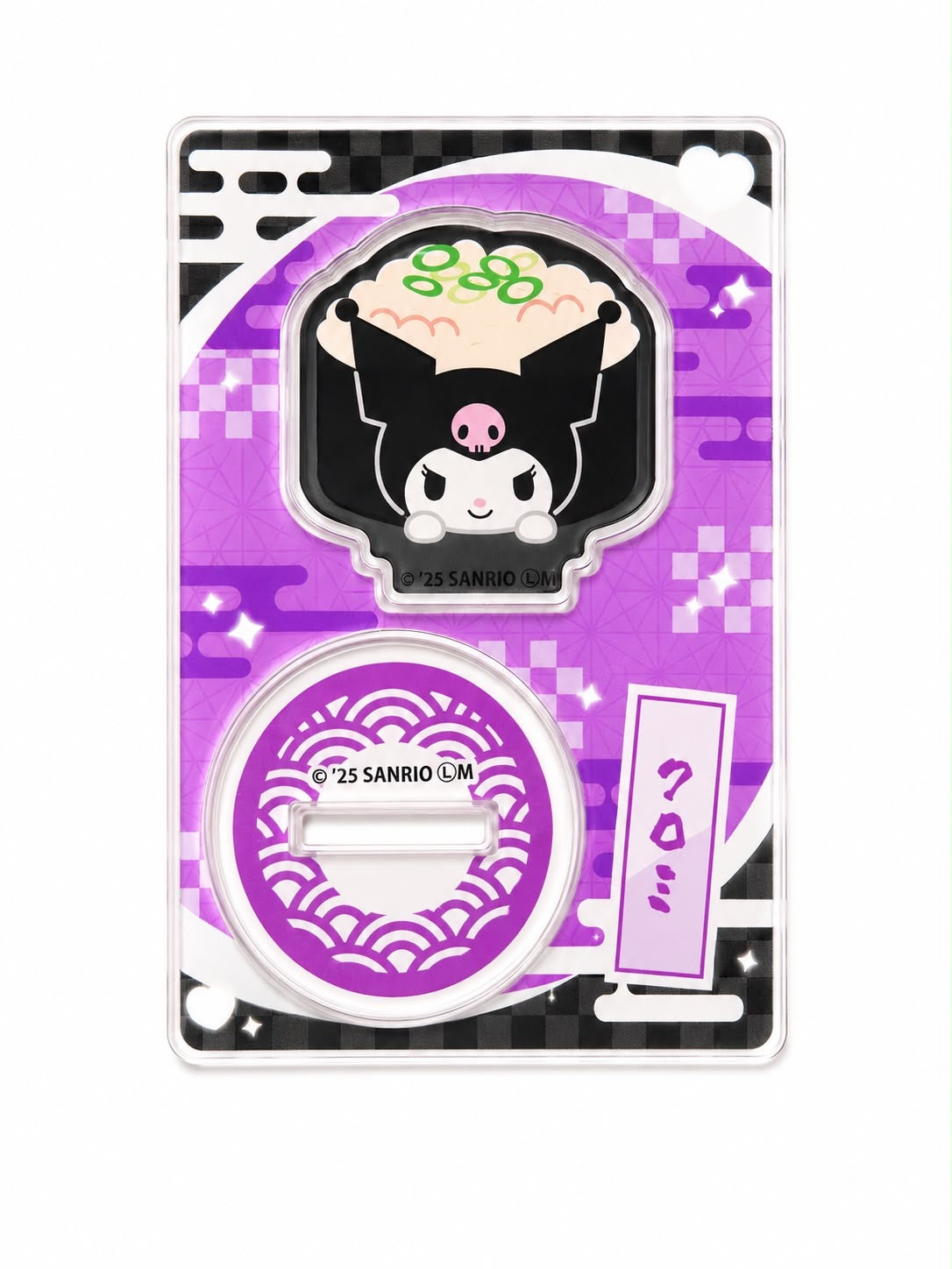 Kuromi Purple Mini Acrylic Display Stand Japanese Sanrio