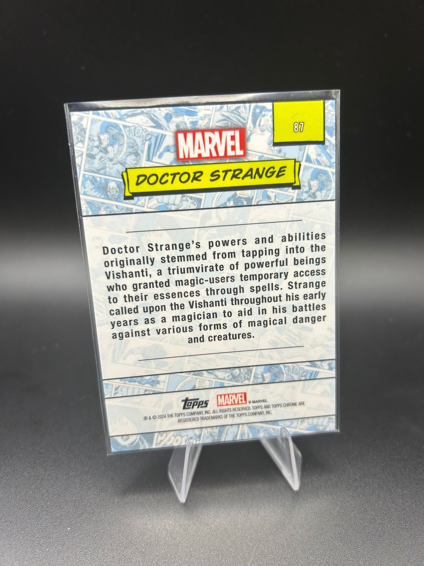 2024 Topps Chrome Marvel Doctor Strange Sapphire Base