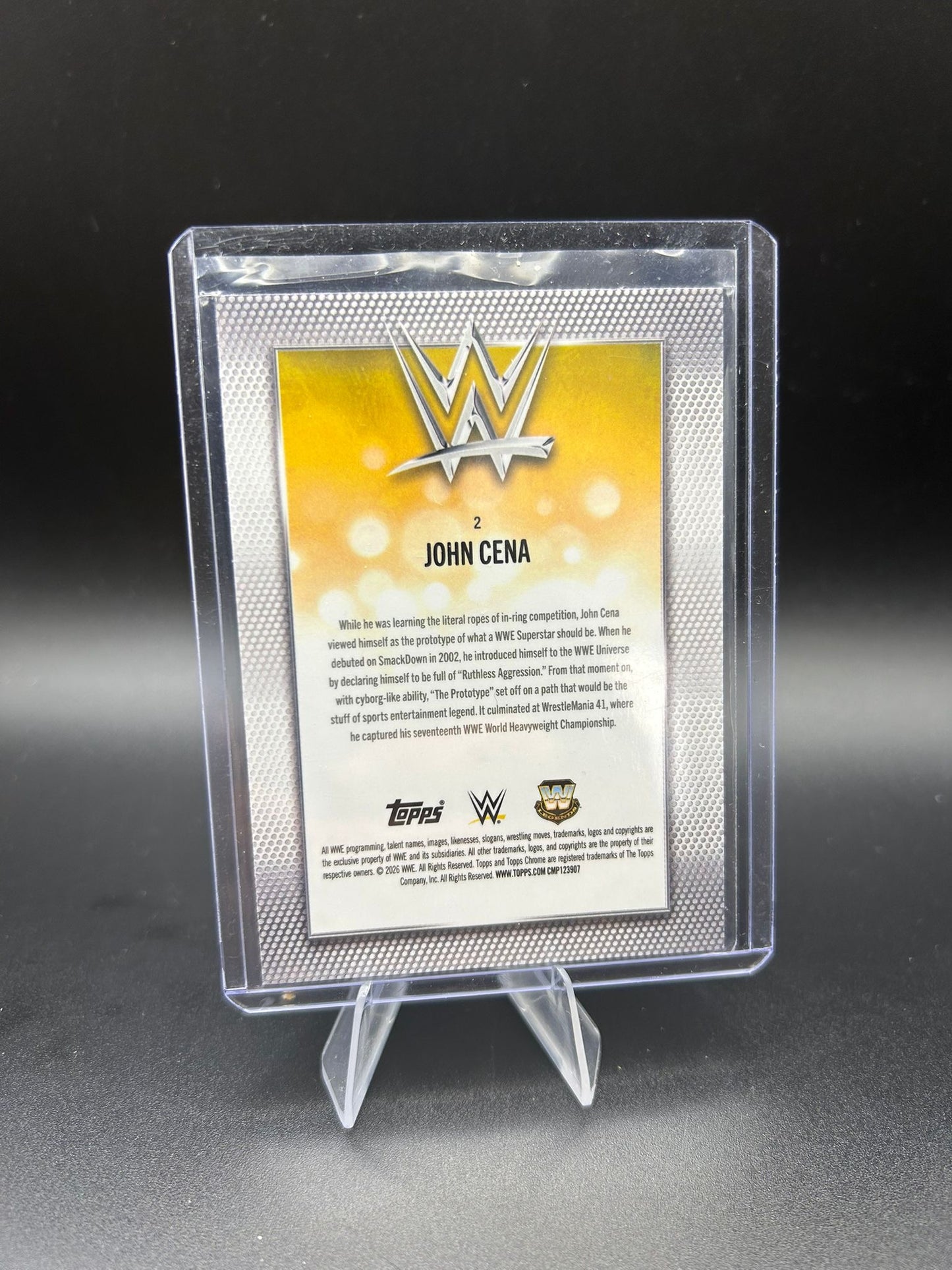 2026 WWE Topps Chrome John Cena 150/150 Blue Wave