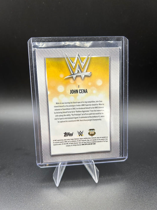 2026 WWE Topps Chrome John Cena 150/150 Blue Wave