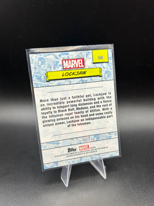 2024 Topps Chrome Marvel Lockjaw Sapphire Base