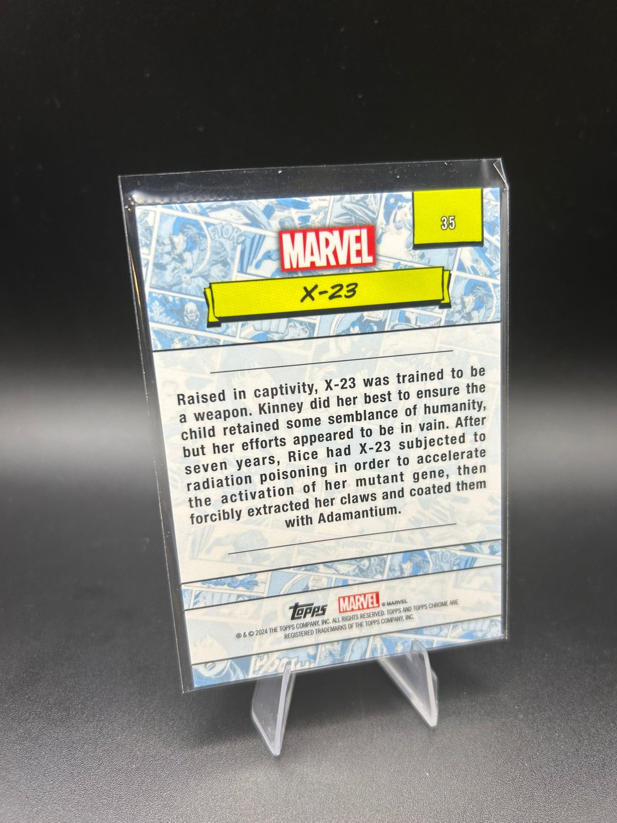 2024 Topps Chrome Marvel X-23 Sapphire Base