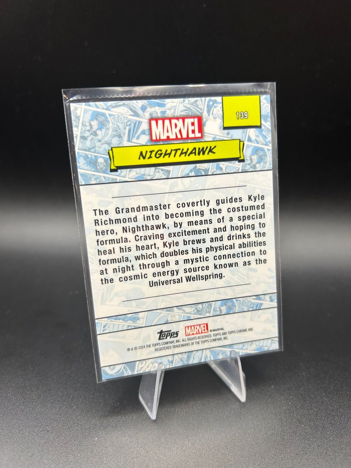 2024 Topps Chrome Marvel Nighthawk Sapphire Base