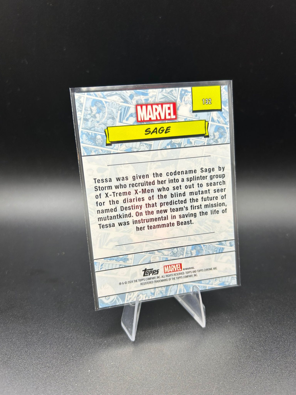 2024 Topps Chrome Marvel Sage Sapphire Base
