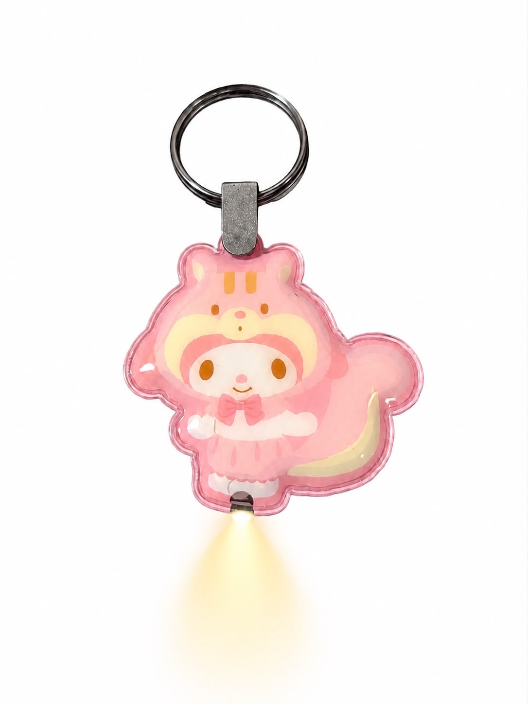 Melody Squirrel LED Light Up Japanese Sanrio Padded Keychain