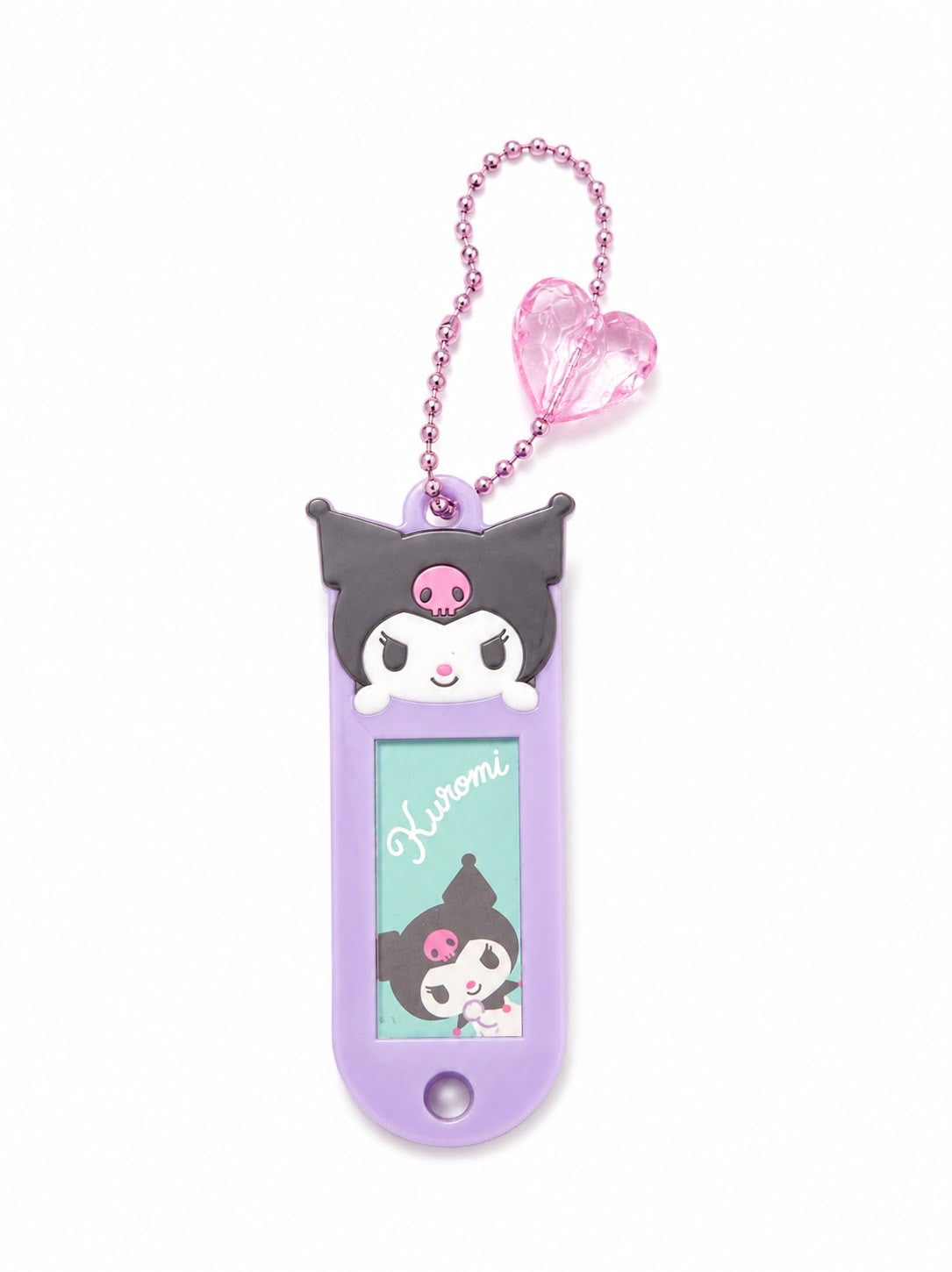 Kuromi Tag Japanese Sanrio Acrylic Keychain